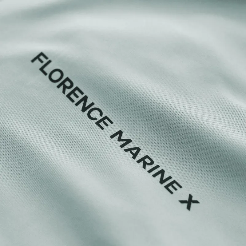Florence Marine X Long Sleeve Crossover Hooded UPF Shirt in Light Grey-5
